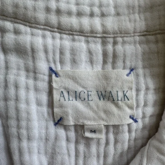 Alice Walk THE ORGANIC COTTON CLOUD TOP - TRIPLE GAUZE Size Medium - Picture 4 of 4